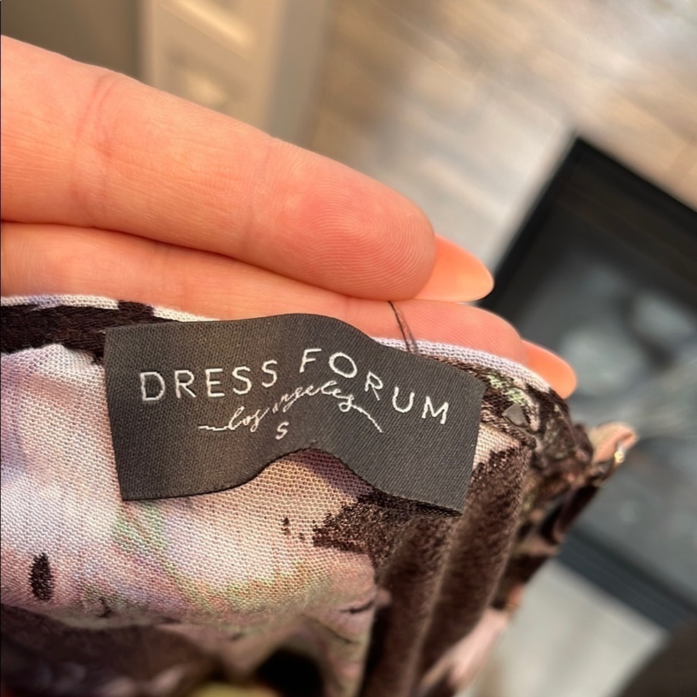 Dress Forum Floral Tropical Leaves Dress Size Small - Picture 2 of 6